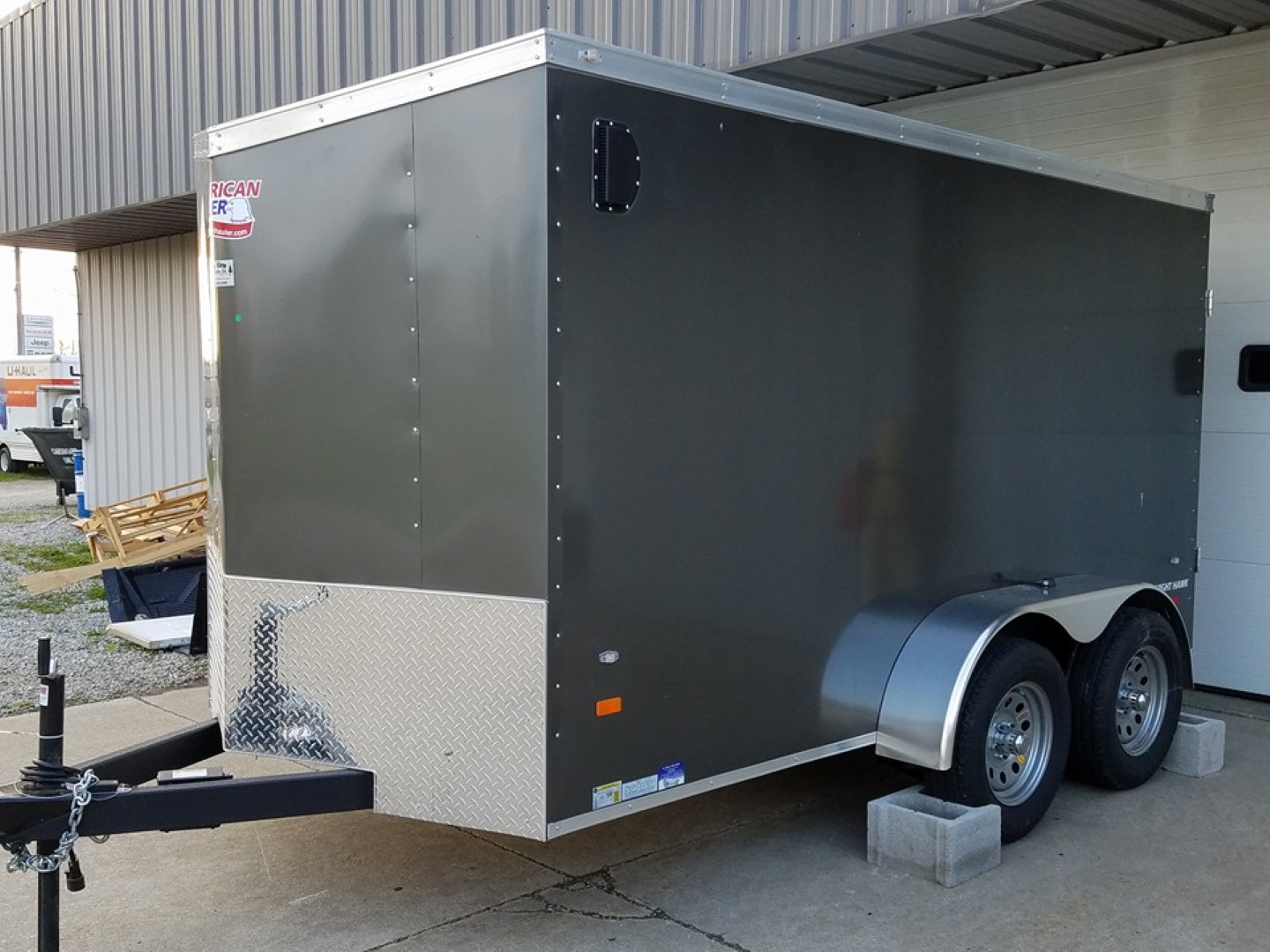 commercial truck trailer, sturdy and powerful