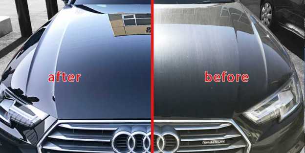 a view of what our car coating protection can do for you